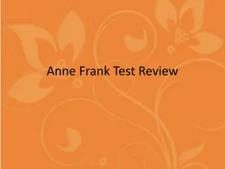 Anne Frank Test Review Summary & Answers