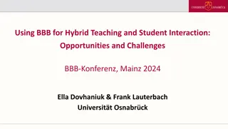 Enhancing Student Interaction in Hybrid Teaching with BigBlueButton: Strategies and Considerations