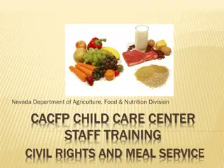 CACFP Requirements for Child Care Centers