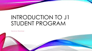 Overview of J1 Student Program and Summer Work Travel (SWT)