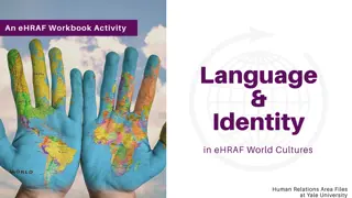 Exploring Language and Culture Through eHRAF Workbook Activities