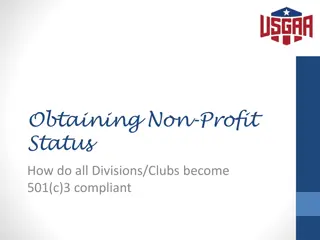 Guide to Becoming a 501(c)3 Compliant Division/Club