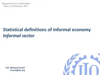 Transition to Formal Economy: Concepts and Recommendations