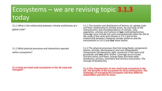 Understanding Ecosystems: Climate, Biomes, and Management