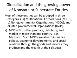 Globalization and the Influence of Nonstate Entities