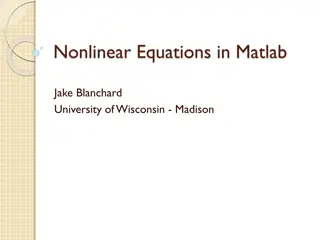 Solving Nonlinear Equations in Matlab: A Comprehensive Guide