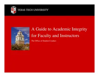 Guide to Academic Integrity: Faculty and Instructors