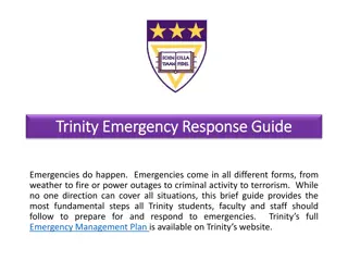 Trinity Emergency Response Guide and Preparedness Tips