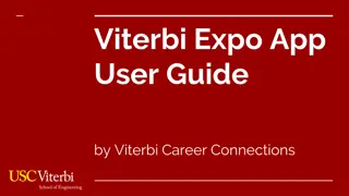 Viterbi Expo App User Guide by Viterbi Career Connections