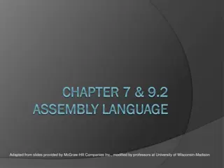 Assembly Language Programming