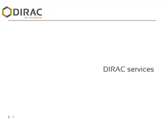 Advanced Cloud Computing Solutions with DIRAC Services