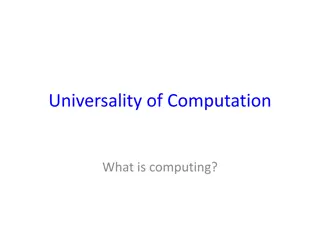 Overview of Universality and Church-Turing Hypothesis