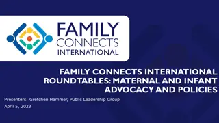 Medicaid Program Overview: Maternal and Infant Advocacy