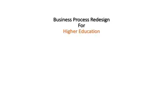 Higher Education Business Process Redesign Workshop Agenda