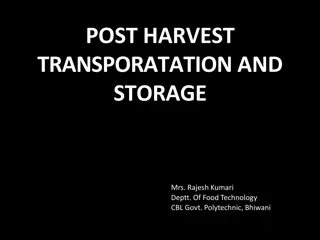 Efficient Post-Harvest Handling Techniques and Technology for Fruits and Vegetables