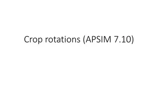 Crop Rotations in APSIM 7.10