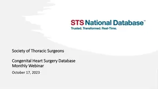 Congenital Heart Surgery Database Training and Updates - October 17, 2023