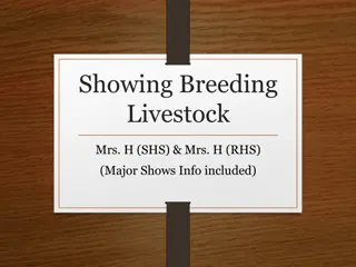 Livestock Showing and Breeding Guidelines for Students