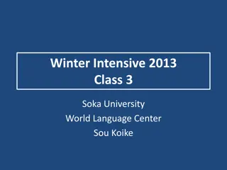 Effective Conclusion Writing Strategies in Winter Intensive 2013 Class 3