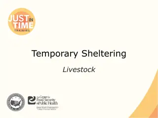 Livestock Temporary Sheltering and Emergency Preparedness