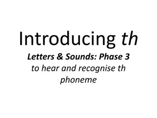 Phase 3 Letters and Sounds: Recognizing the 'th' Phoneme