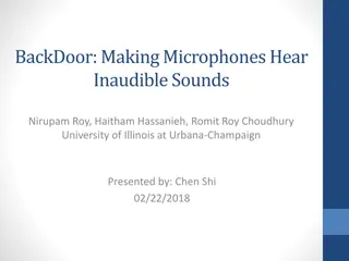 Unlocking Microphones to Hear Inaudible Sounds Using BackDoor System