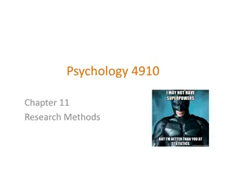 Evolution of Research Methods in Psychology