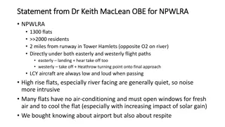 Concerns Regarding Airplane Noise Impact on Residents in Tower Hamlets