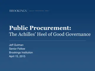 The Significance of Public Procurement in Governance and Policy