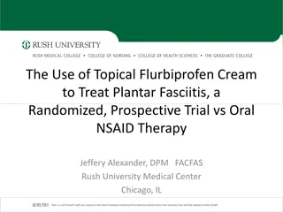 Topical Flurbiprofen Cream vs. Oral NSAID Therapy for Plantar Fasciitis Treatment: A Comparative Study