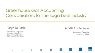 Greenhouse Gas Accounting Considerations for Sugarbeet Industry