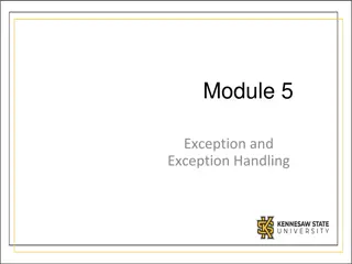 Exception Handling in Java