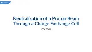 Neutralization of Proton Beam Using Charge Exchange Cell in COMSOL