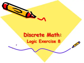 Propositions and Logical Connectives Exercise Solutions