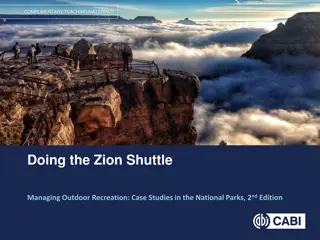 Managing Outdoor Recreation Challenges at Zion National Park