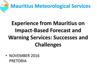 Impact-Based Forecasting and Warning Services in Mauritius: Successes and Challenges