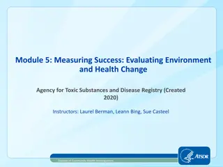 Measuring Success in Environmental and Health Change Agency