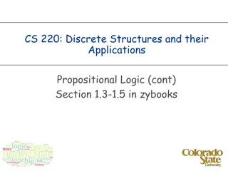 Propositional Logic Fundamentals