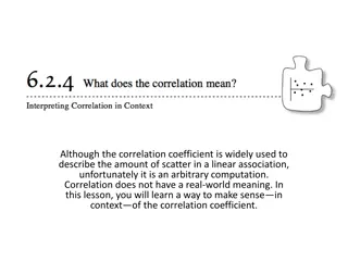 Correlation Coefficients in Data Analysis