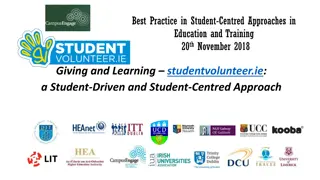 Enhancing Student-Centred Approaches in Education and Volunteering