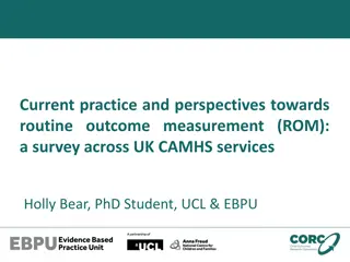 Survey on Routine Outcome Measurement in UK CAMHS Services