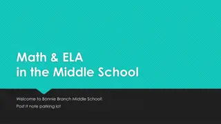 Academic Offerings and Staff at Bonnie Branch Middle School