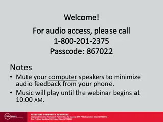 SFY17 Community Readiness Assessment Mini-Grant Project Webinar #2