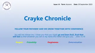 Crayke Chronicle Newsletter - Issue #4 Autumn Edition