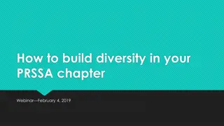 Building Diversity in PRSSA Chapters: A Comprehensive Approach