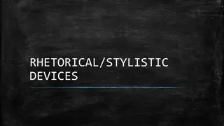 Rhetorical and Stylistic Devices in Speeches