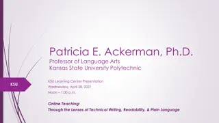 Academic Insights: Online Teaching & Writing Strategies at KSU