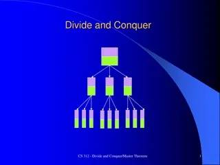 The Divide and Conquer Technique in Computer Science