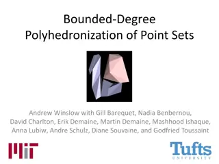 Bounded Degree Polyhedronization of Point Sets in R3