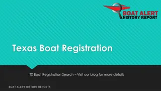 Texas Boat Registration and Title Search Guidelines